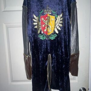 Men's Blue and Brown Medieval Costume